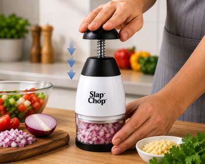Vegetable & Dry fruit Chopper with Stainless Steel Blade | Quick Hand Press Chopper